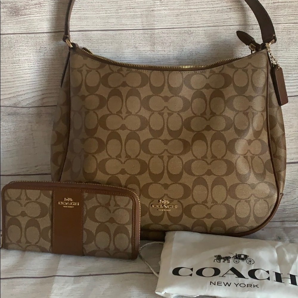 Coach bag and wallet